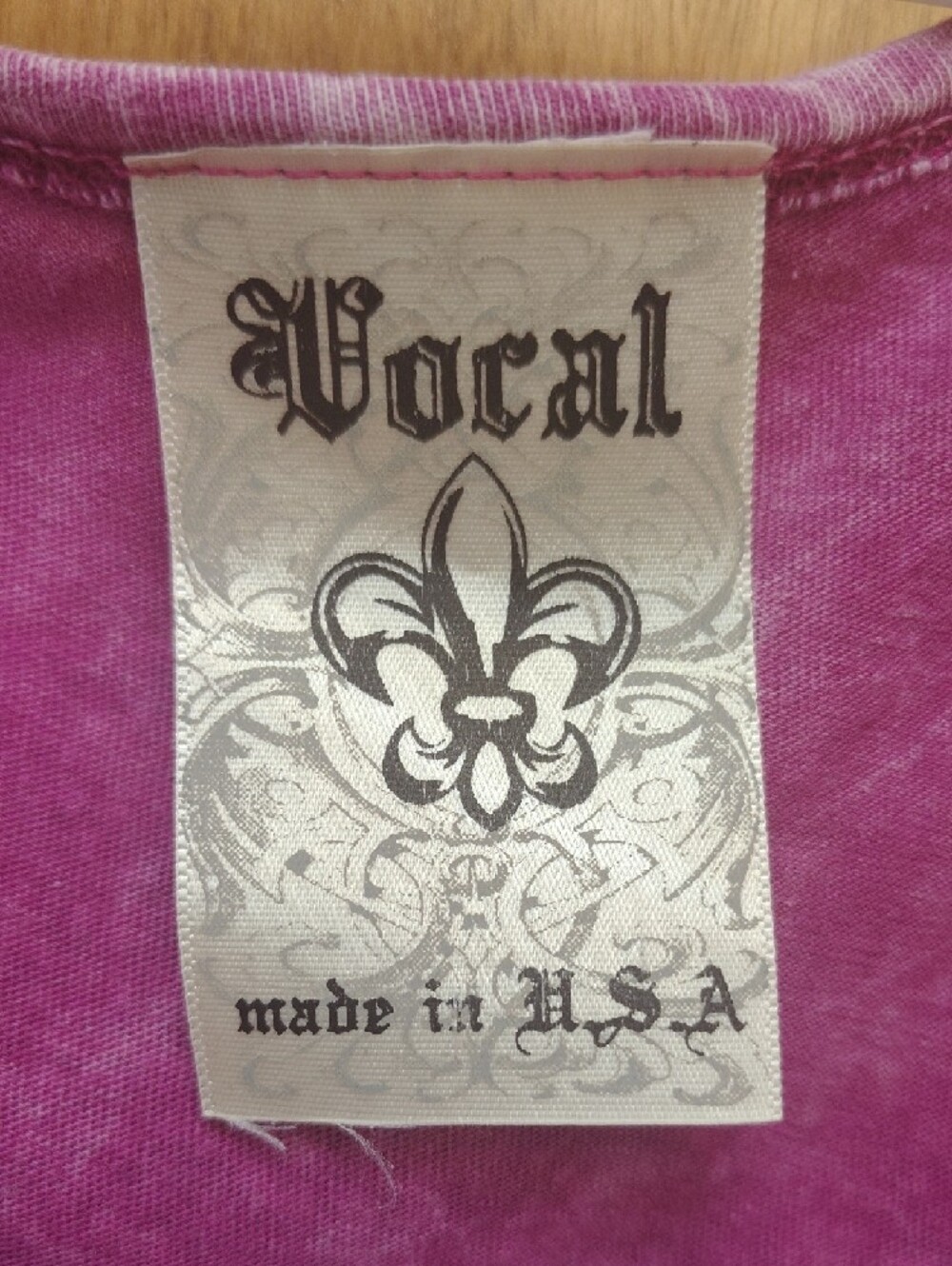 Vocal Magenta Graphic Tank with Embellished  Details And Lace Side Panels - Picture 2 of 10